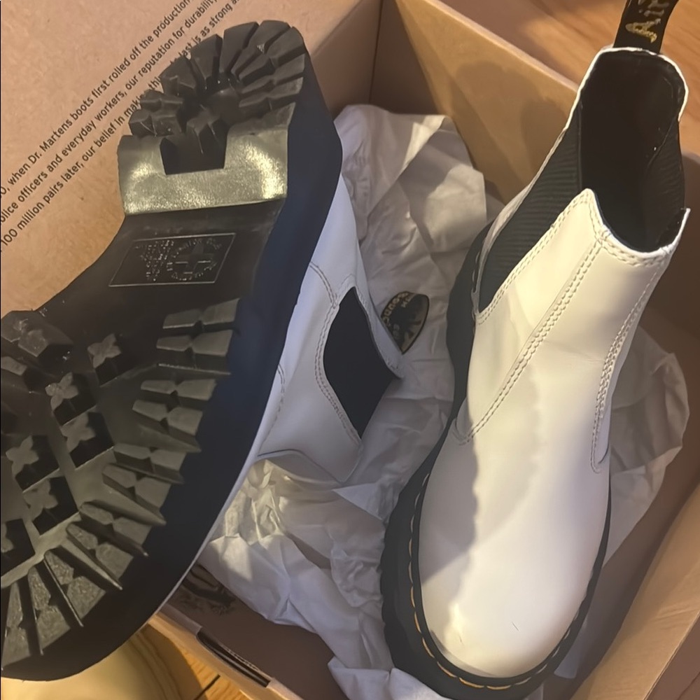 White Leather Boots